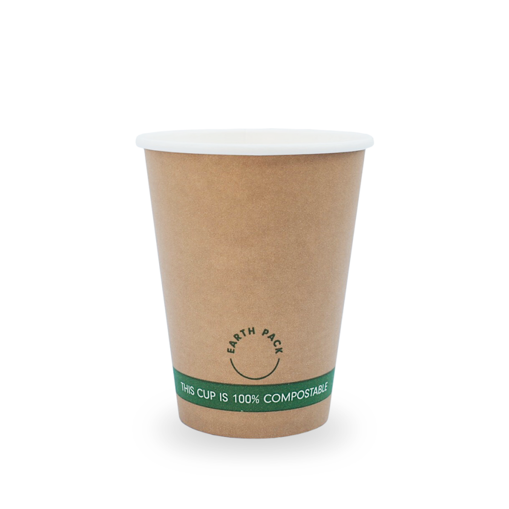 12oz Earth Pack Kraft Single Wall Cup – Cups 2 Go